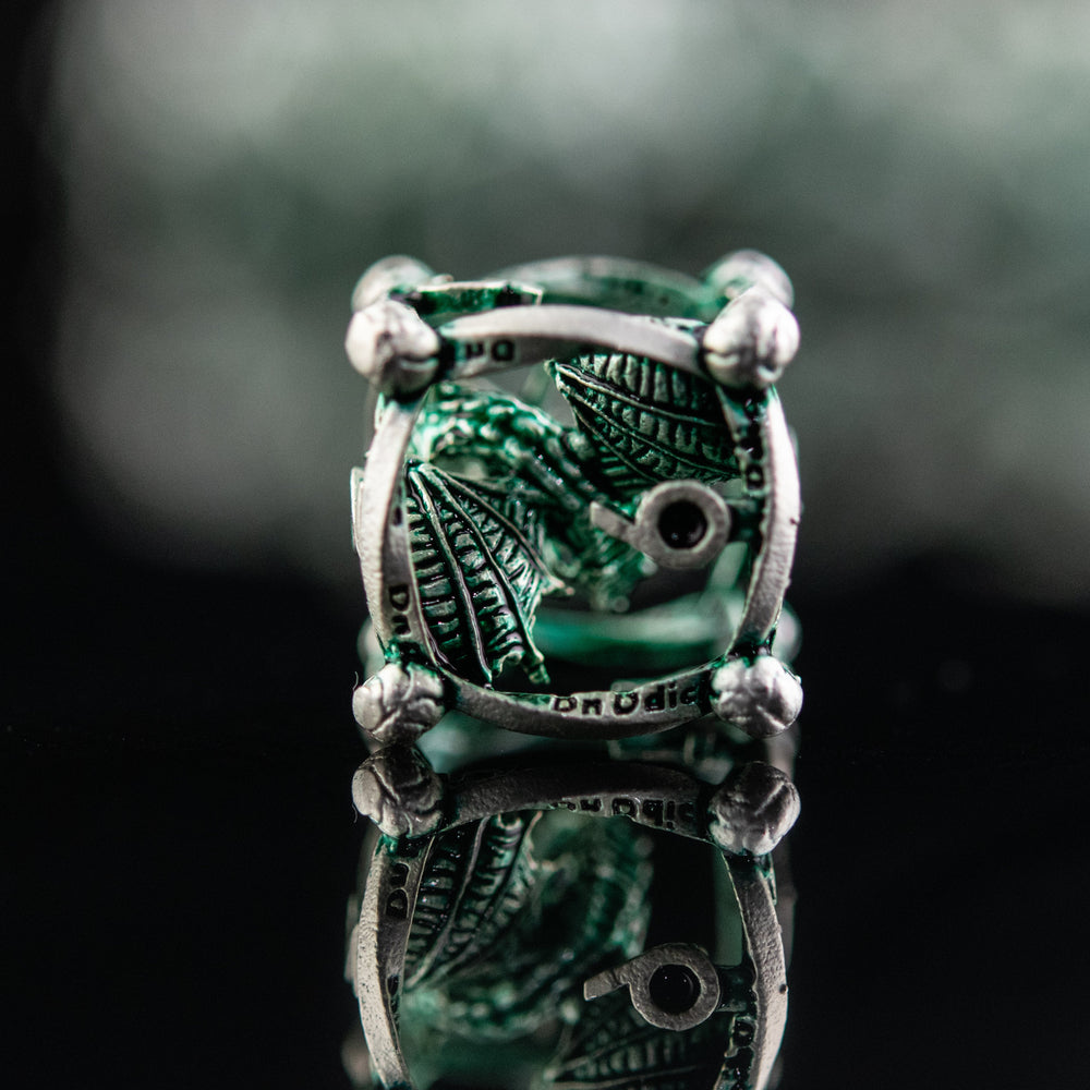 Misty Mountain Gaming Beholder's Gates Hollow Metal Dice Set, Blue and Silver