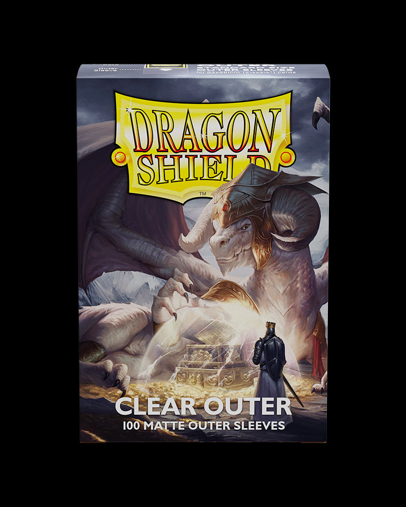 Dragon Shield: 100ct Outer Sleeves, Clear Matte (Standard)
