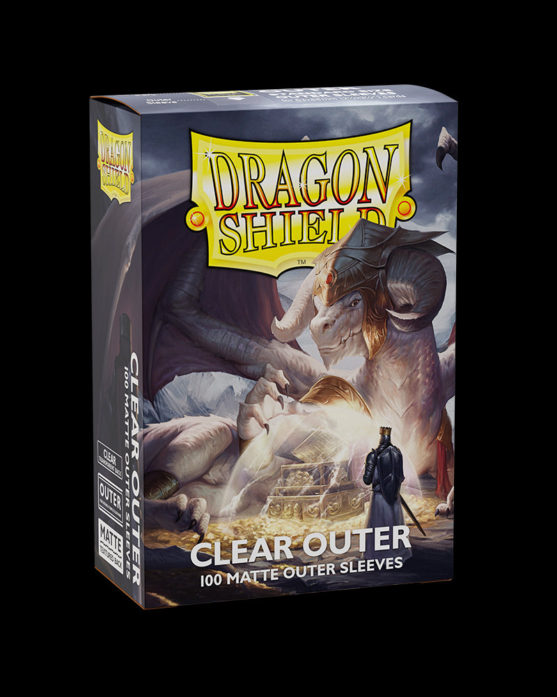 Dragon Shield: 100ct Outer Sleeves, Clear Matte (Standard)