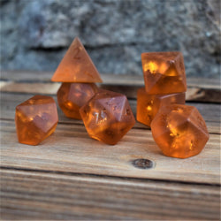 Misty Mountain Gaming Gates of Helheim Raised Lava Glass Dice Set
