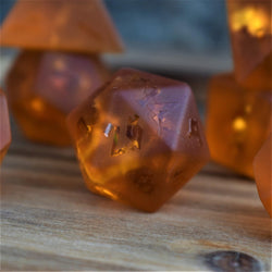 Misty Mountain Gaming Gates of Helheim Raised Lava Glass Dice Set