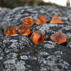 Misty Mountain Gaming Gates of Helheim Raised Lava Glass Dice Set