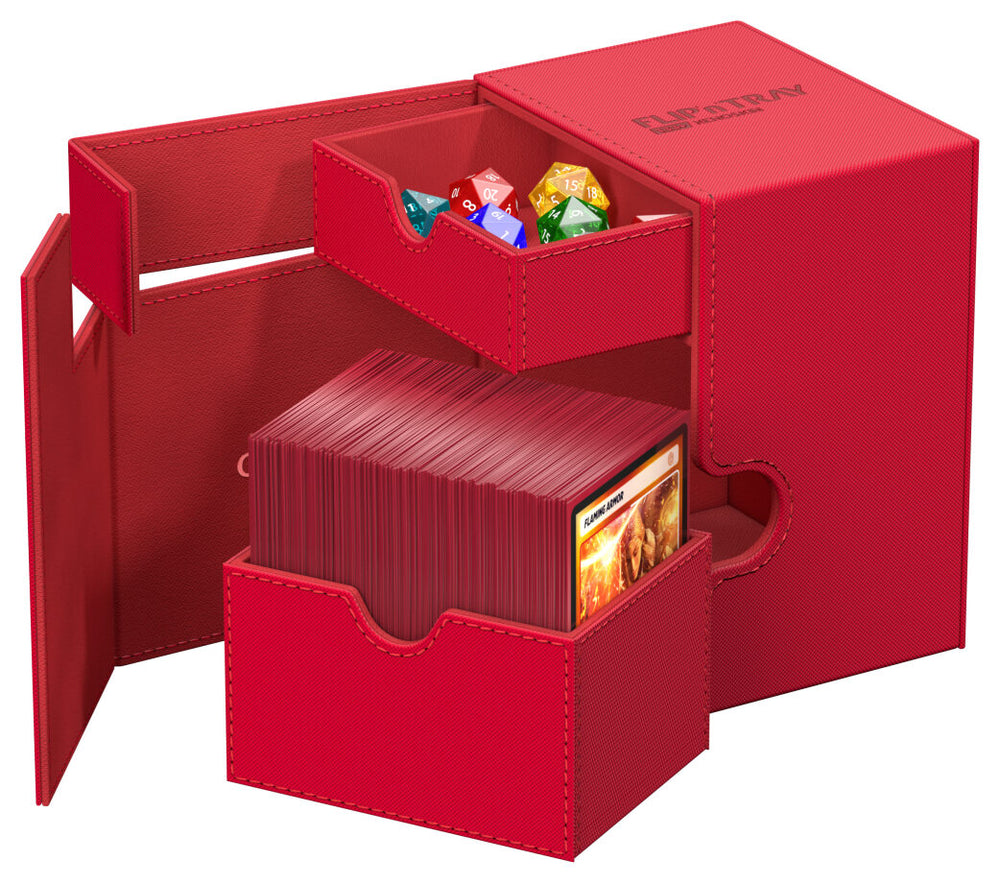 Ultimate Guard FlipnTray 133+ Monocolor, Red
