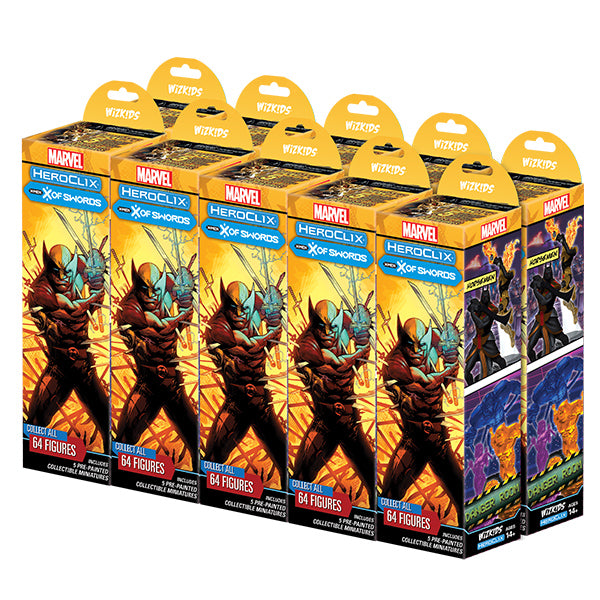 HeroClix: Marvel X-Men X of Swords Booster Brick (10 Booster Packs)