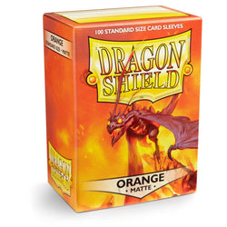 Dragon Shield: Standard 100ct Card Sleeves, Orange Matte