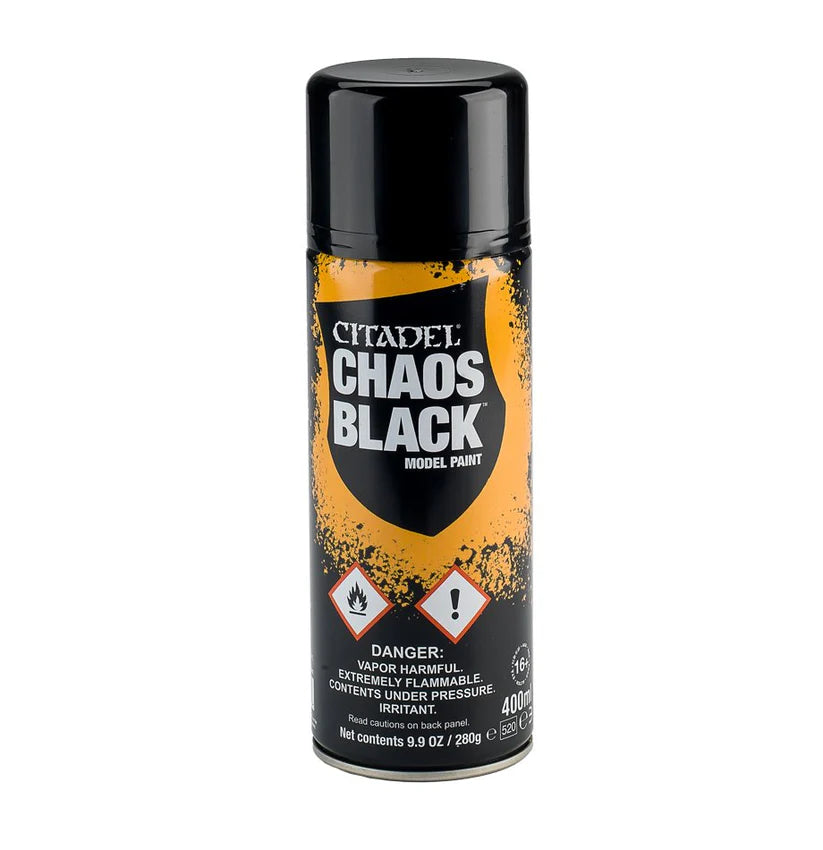 Citadel Paint Chaos Black Spray Can