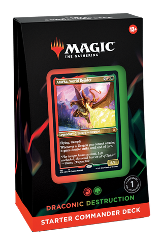Magic the Gathering Draconic Destruction Starter Commander Deck