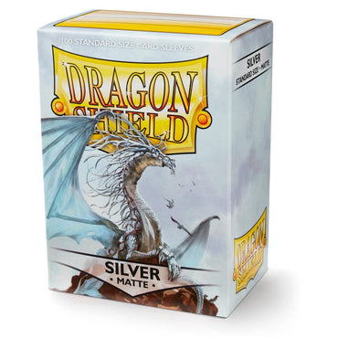 Dragon Shield: Standard 100ct Card Sleeves, Silver Matte