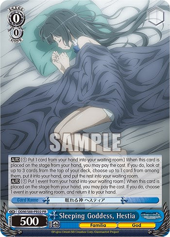 Sleeping Goddess, Hestia (DDM/S88-PE02 PR) [Is it Wrong to Try to Pick Up Girls in a Dungeon?]