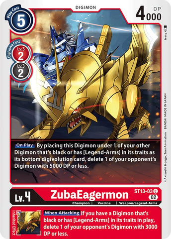 ZubaEagermon [ST13-03] [Starter Deck: Ragnaloardmon]