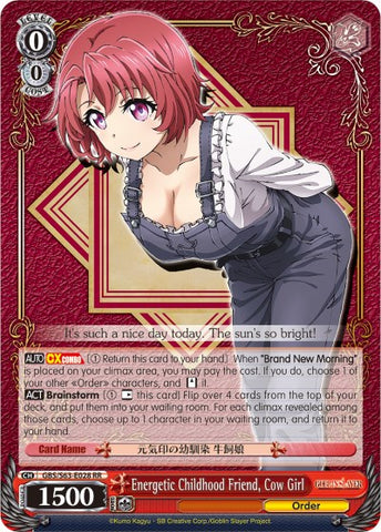 Energetic Childhood Friend, Cow Girl (GBS/S63-E028 RR) [Goblin Slayer]