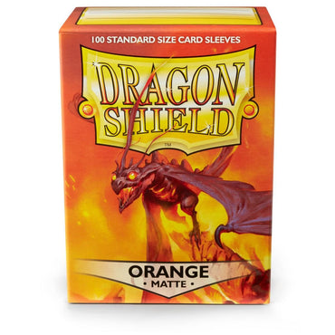 Dragon Shield: Standard 100ct Card Sleeves, Orange Matte