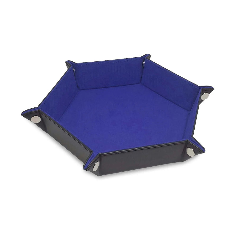 Hexagon Dice Tray, Blue