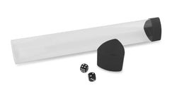 Playmat Carry Tube Holder with Dice Cap, Black