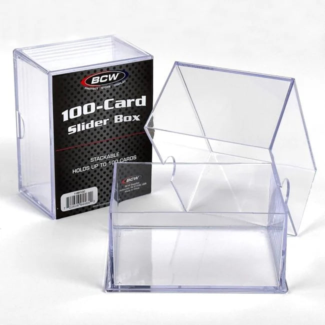 BCW 2-Piece Slider Box, 100 Count
