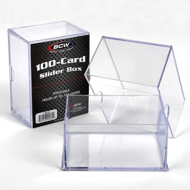 BCW 2-Piece Slider Box, 100 Count