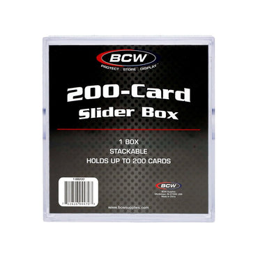 BCW 2-Piece Slider Box, 200 Count