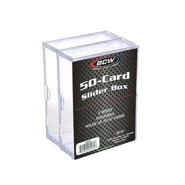 BCW 2-Piece Slider Box 2 Piece, 50 Count