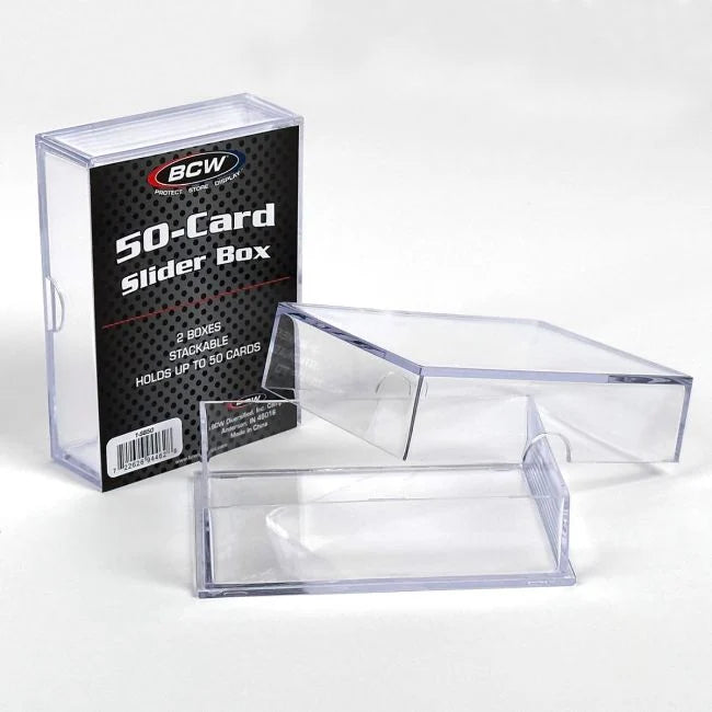 BCW 2-Piece Slider Box 2 Piece, 50 Count