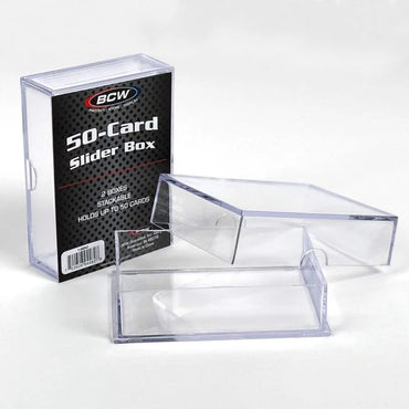 BCW 2-Piece Slider Box 2 Piece, 50 Count