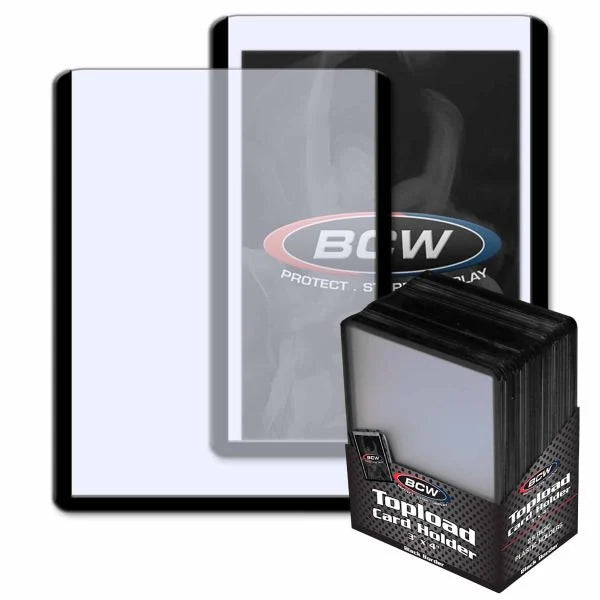 3x4 Topload Permium Card Holder, Black Border