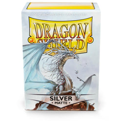 Dragon Shield: Standard 100ct Card Sleeves, Silver Matte