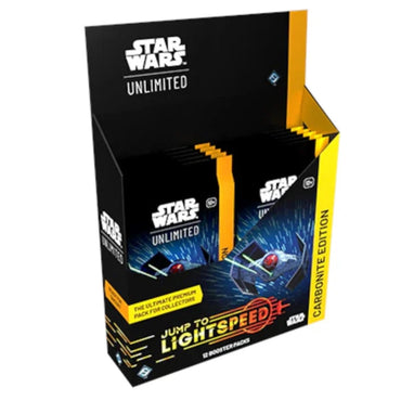 Star Wars: Unlimited Jump to Lightspeed Carbonite Edition Booster Display