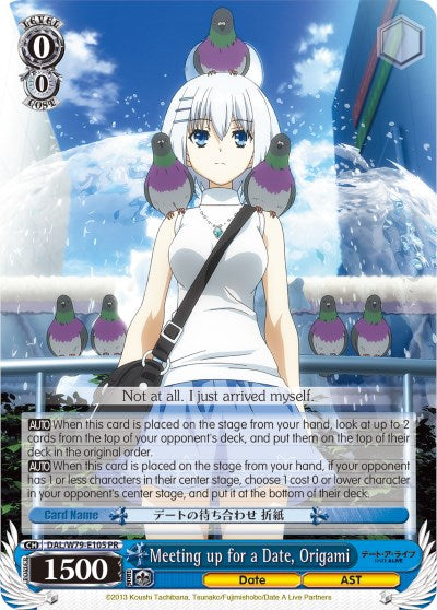 Meeting up for a Date, Origami (DAL/W79-E105 PR) [Date A Live]