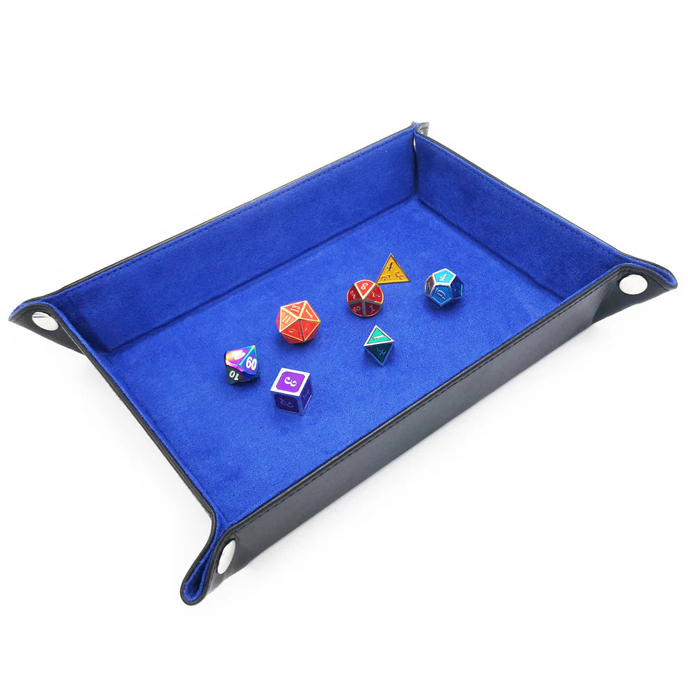 Foldable Dice Tray, Blue