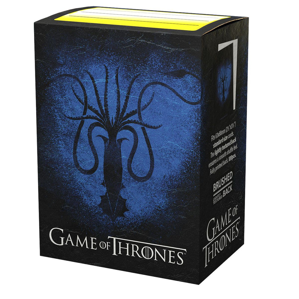 Dragon Shield: Standard 100ct Brushed Art Sleeves - Game of Thrones (House Greyjoy)