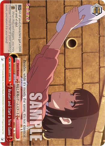 Restart and Start a New Game [Saekano How to Raise a Boring Girlfriend. flat]