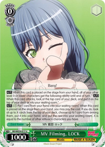 MV Filming, LOCK (BD/WE34-E17 U) (Parallel Foil) [Morfonica x RAISE A SUILEN]