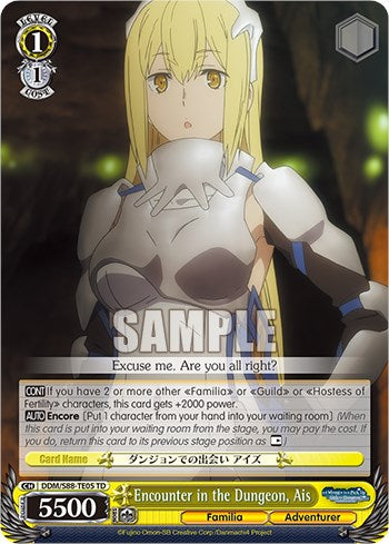 Encounter in the Dungeon, Ais (DDM/S88-TE05 TD) [Is it Wrong to Try to Pick Up Girls in a Dungeon?]