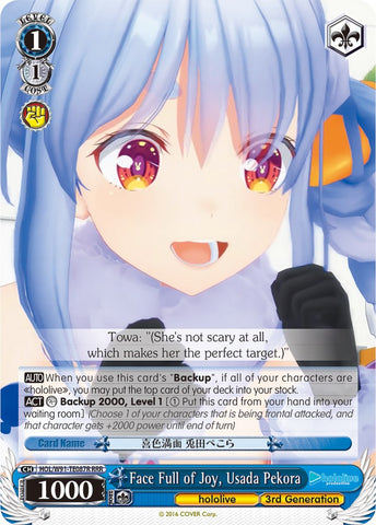 Face Full of Joy, Usada Pekora (HOL/W91-TE087R RRR) [hololive production]