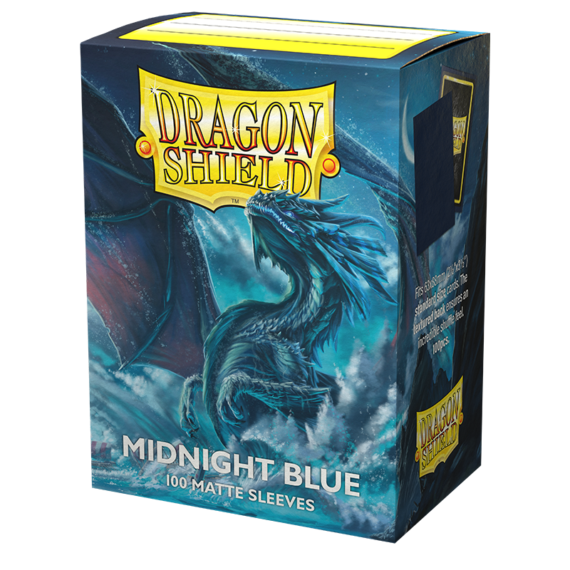 Dragon Shield: Standard 100ct Sleeves - Midnight Blue (Matte)