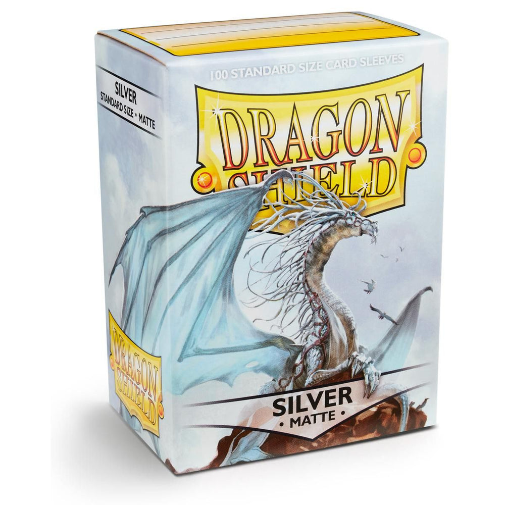 Dragon Shield: Standard 100ct Card Sleeves, Silver Matte