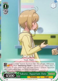 Sakura: Aquarium Date (CCS/WX01-040 U) [Cardcaptor Sakura: Clear Card]
