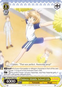Sakura: Middle School Life (CCS/WX01-014a U) [Cardcaptor Sakura: Clear Card]