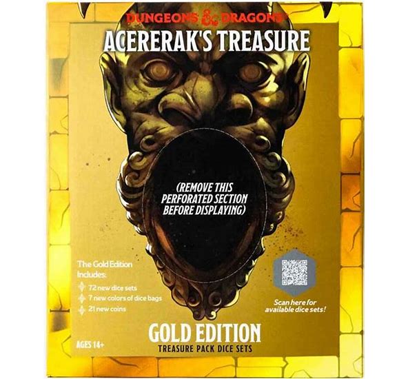 Acererak's Treasure Gold Edition Pack Dice Set