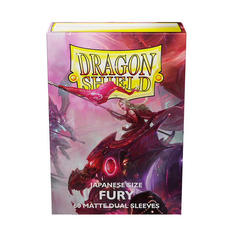 Dragon Shield: Japanese Size 60ct Sleeves - Fury (Dual Matte)