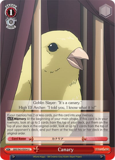Canary (GBS/S63-E054 U) [Goblin Slayer]