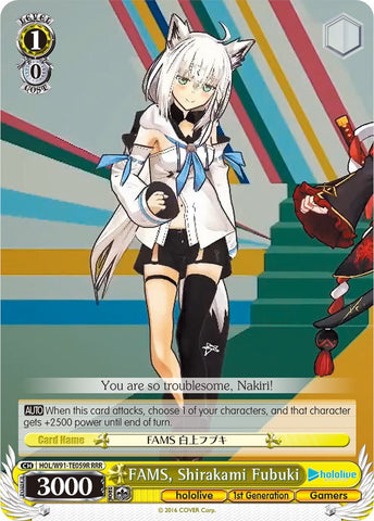 FAMS, Shirakami Fubuki (HOL/W91-TE059R RRR) [hololive production]