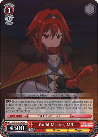 Guild Master, Mii (BFR/S78-E071 C) [BOFURI: I Don't Want to Get Hurt, so I'll Max Out My Defense]