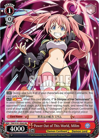 Power Out of This World, Milim [That Time I Got Reincarnated as a Slime Vol.3]