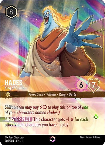 Hades - King of Olympus (Alternate Art) (205/204) [The First Chapter]