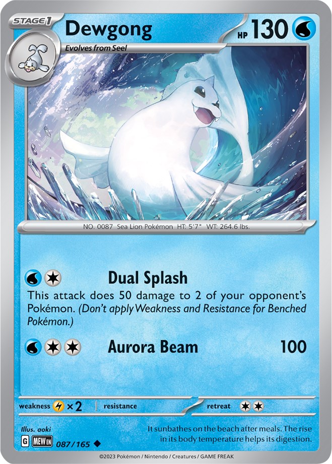 Dewgong (087/165) [Scarlet & Violet: 151]