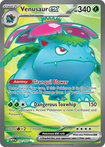 Venusaur ex (182/165) [Scarlet & Violet: 151]