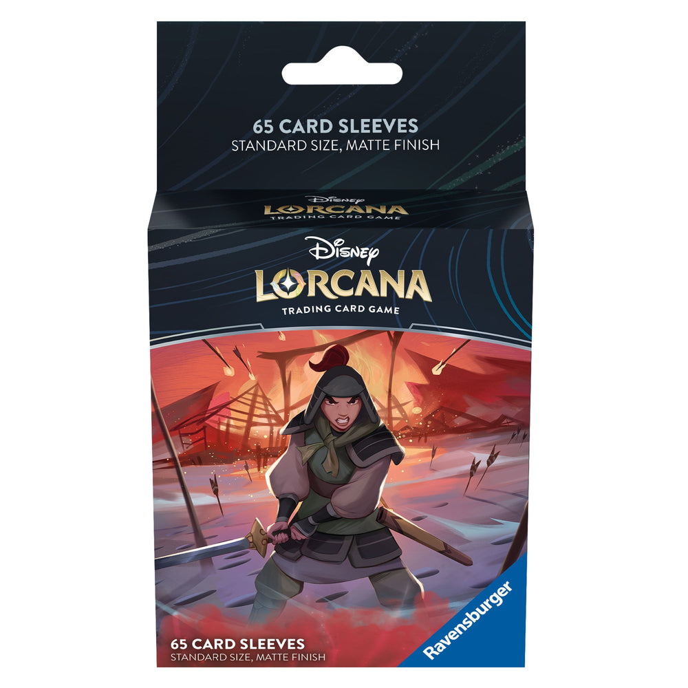 Disney Lorcana Mulan Rise of the Floodborn Card Sleeves, 65-Pack