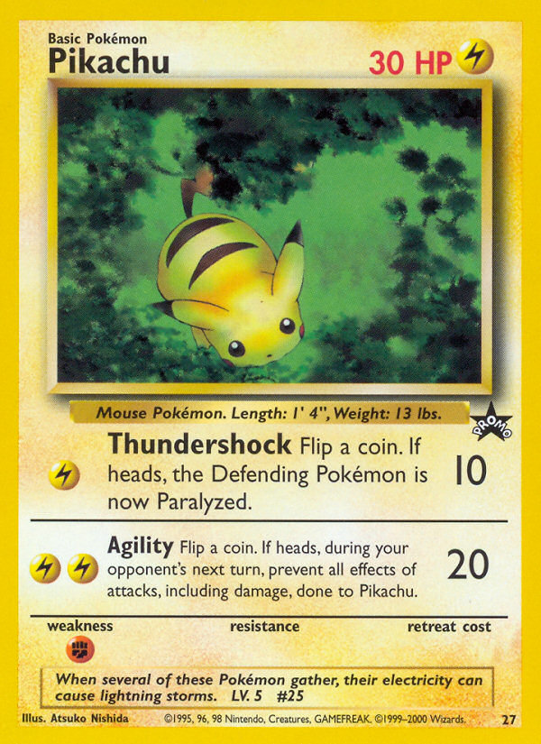 Pikachu (27) [Wizards of the Coast: Black Star Promos]