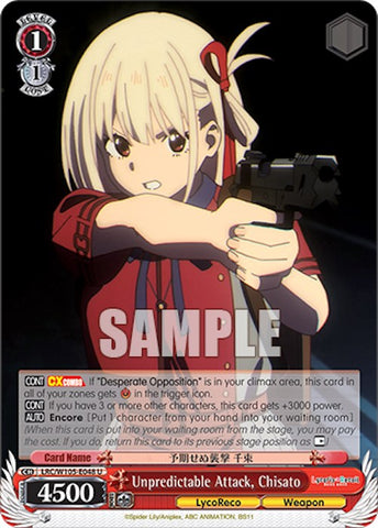 Unpredictable Attack, Chisato (LRC/W105-E048 U) [Lycoris Recoil]